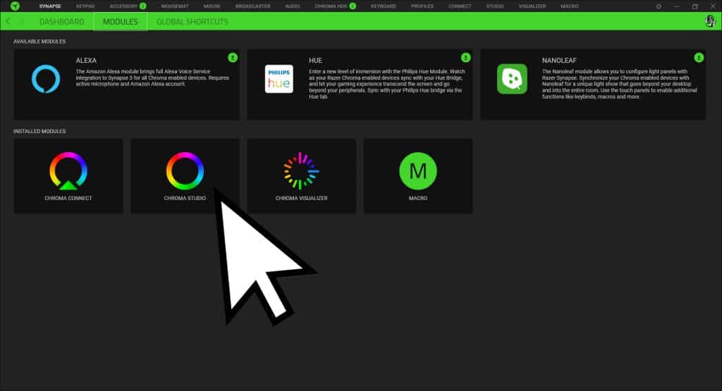 how to import razer chroma profiles synapse 3