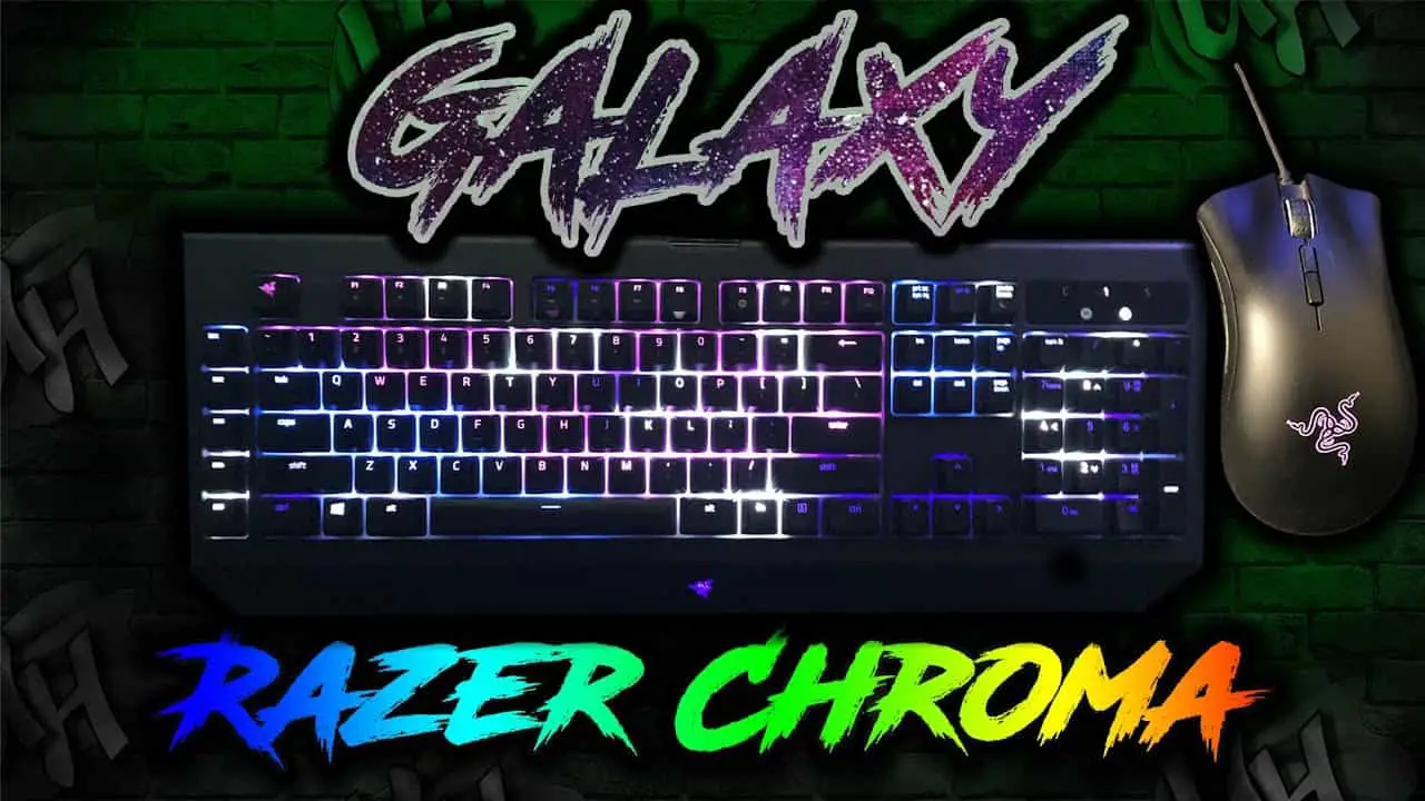 Galaxy design for razer keyboard