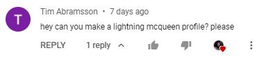 Lightning McQueen Request