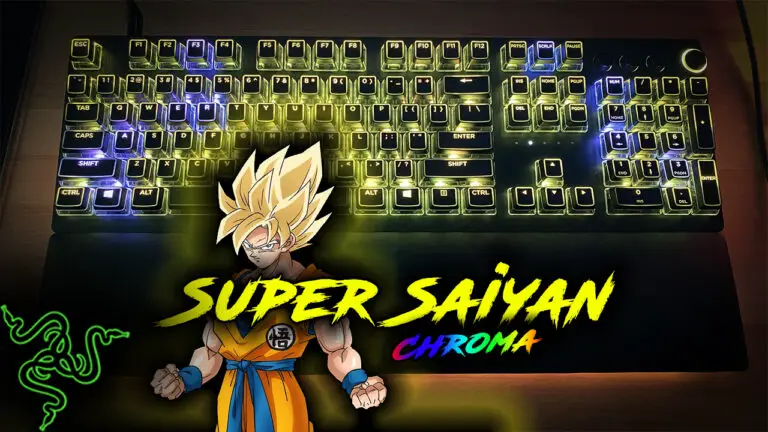 Super Saiyan Razer Keyboard